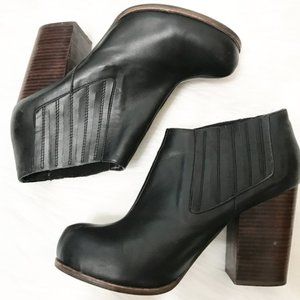 Leather Black Jeffrey Campbell, Clift Booties, 7.5